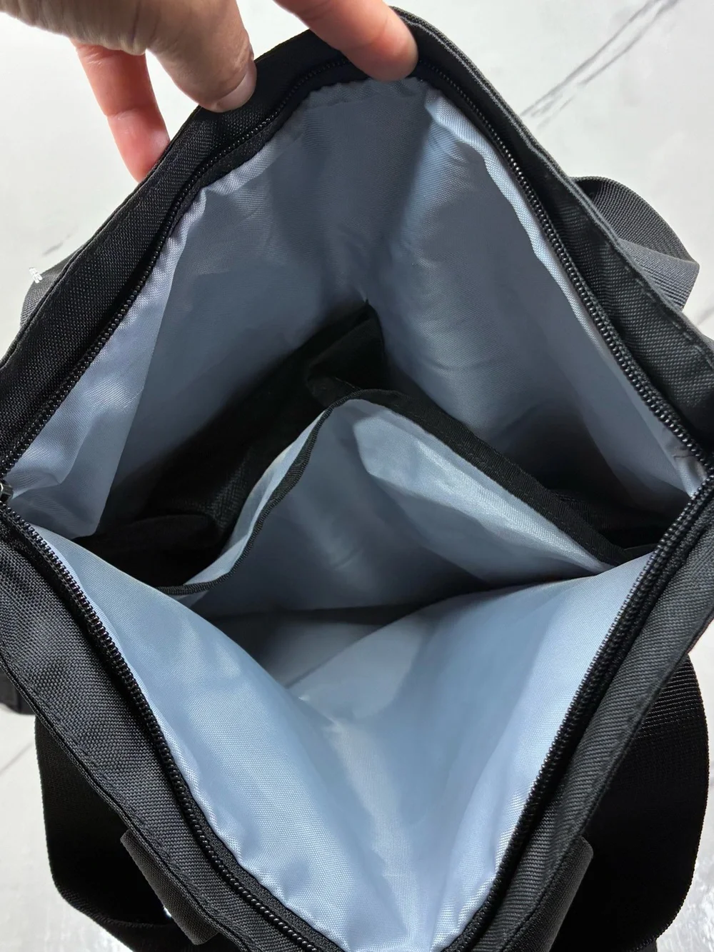 Under Armour Project Rock Black Tote-Style Backpack with Front Pockets
